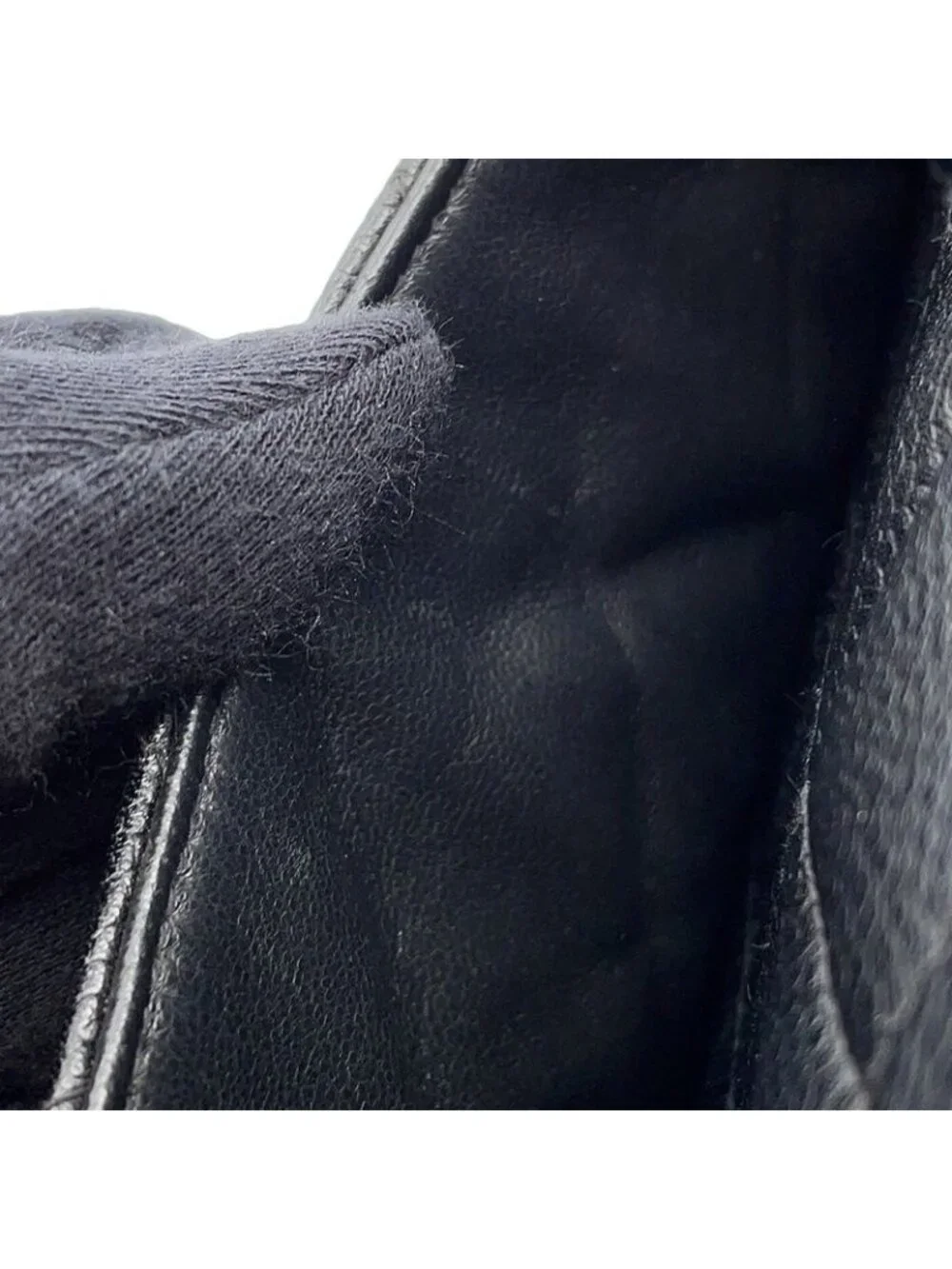 Chanel Handbag Quilted CC Logo Top Handle Caviar Leather Bag - Picture 10 of 10